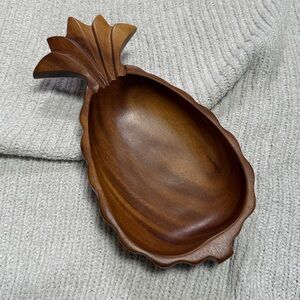 Leilani Monkey Pod Wood Pineapple Bowl